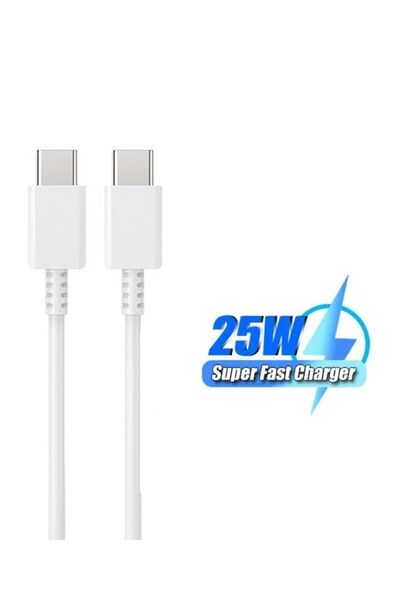 MOBİL GO Samsung Uyumlu 25w Destekli Hızlı Type-c Usb-şarj Kablosu Type-c To ...