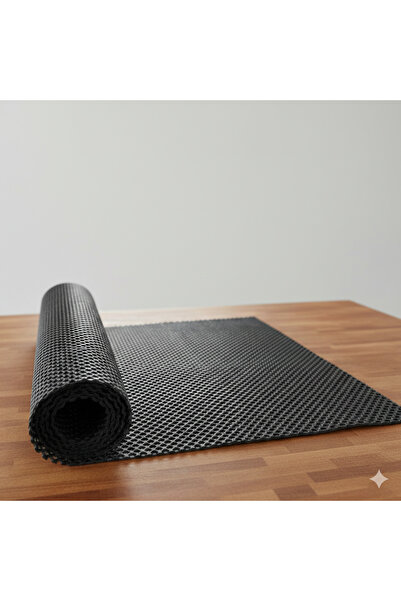 Euro Pink 1 Adet Siyah Halı Kaydırmaz Kaymaz Örtü.(60x100)