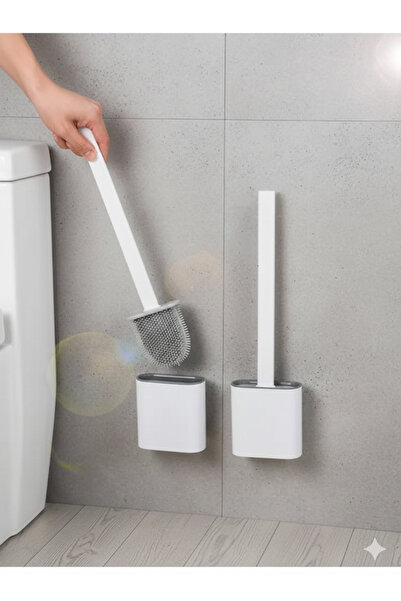 Raakmadezanmir 2 bucăți perie pentru toaletă WC + perie pentru curățarea toal...