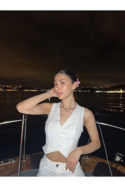 Oment Design Ленена жилетка