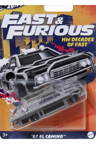 HOT WHEELS 1/64 Ölçek Fast & Furious  Temalı Uzun Kart Araçlar HRW41 '67 El C...