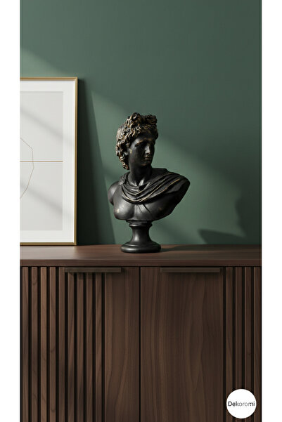 Dekoromi Dekoratif Antik Sezar Heykeli Sanatsal Roma Büst Biblo (32x22cm)