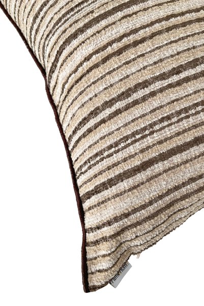 RİTMOHOME Stil rustic, vintage, țesătură antică, scandinavă, maro, husă de pernă texturată, set combinat din 3 piese