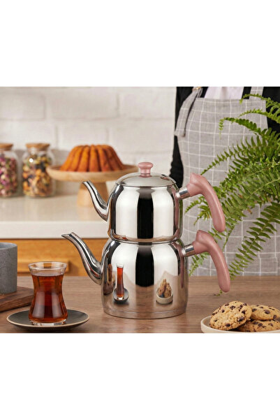 Özkent Vista Mini Size 1.9 Lt Stainless Steel Teapot Rosegold K390