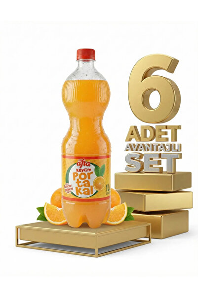 Afia Keyfim Portakallı Gazoz 6x1 Lt