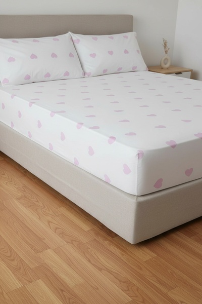 Gasel Home بدلة شتوية مطاطية للزوجين من القطن على شكل قلب