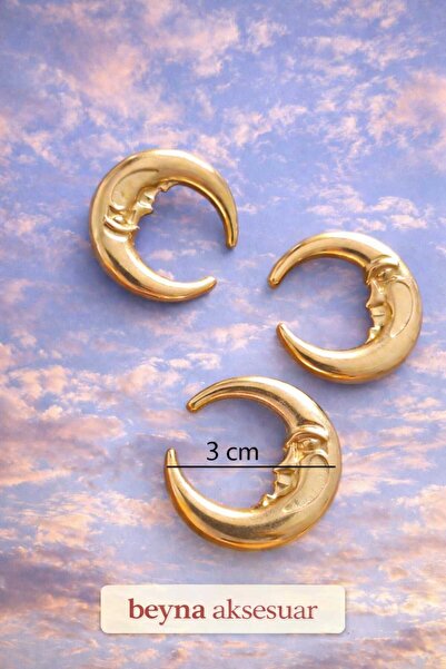 beyna aksesuar „Set de nasturi de culoare aurie supradimensionat semiluna (5 ...