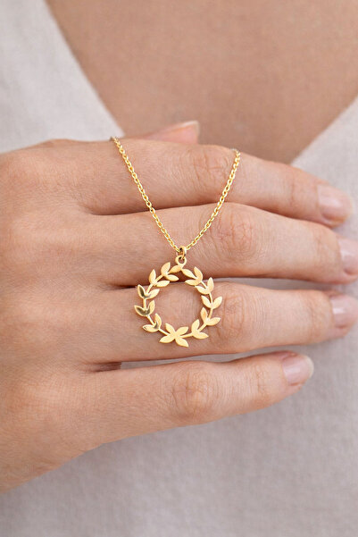 Nicheloop Sevgiliye Özel Hediye 925 Ayar Şans Çemberi Gümüş Kolye