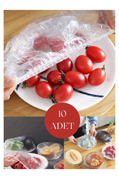 Acarlar Ticaret 10 Adet Pratik Tazeliği Koruyan Tencere ve Tabak Bonesi Çok A...