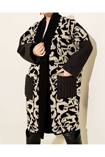 Lavanta Tekstil Καπιτονέ Granili Με τσέπες Πλεκτή Ζακέτα