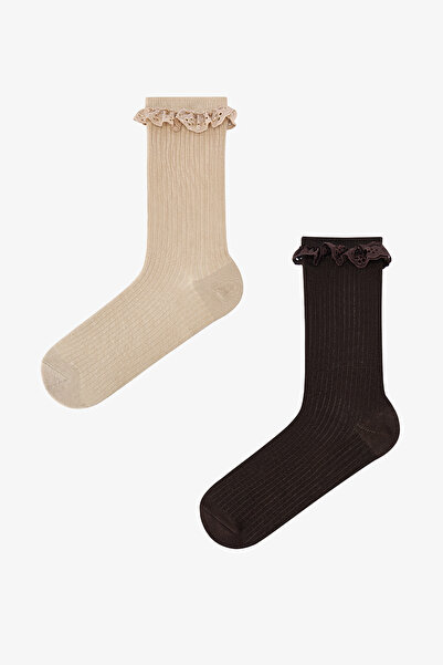 Penti Chic Lace 2li Soket Çorap