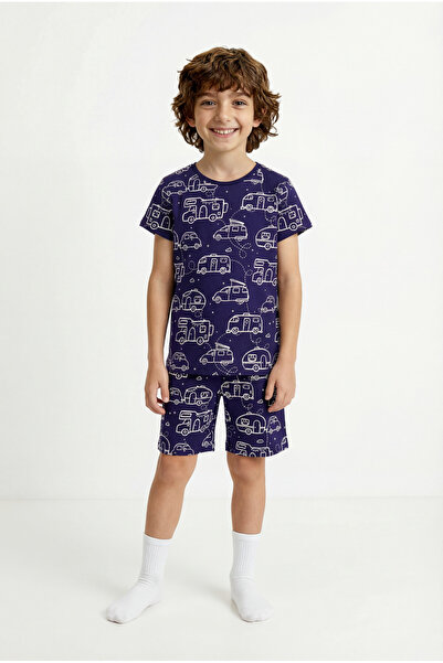 Penti Σετ πιτζάμες 2 τεμαχίων για αγόρια Mint Green Adventure Await από βαμβάκι