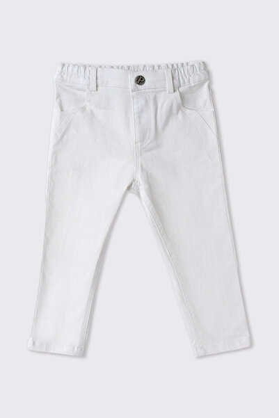 Panço Erkek Bebek Beyaz Pantolon
