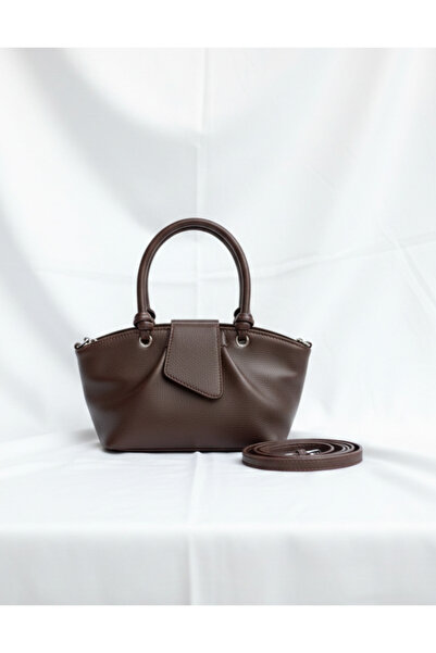 Çanta Trend Women's Knot Handle Mini Bag Brown (24 * 14 * 10 cm)