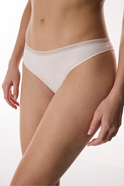 Penti Beige Easy Cotton Trim Brazilian Panties