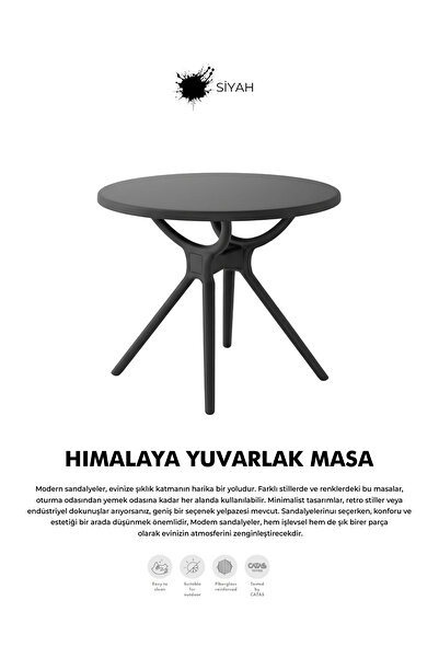 Daim Plastik HİMALAYA YUVARLAK MASA 80 CM