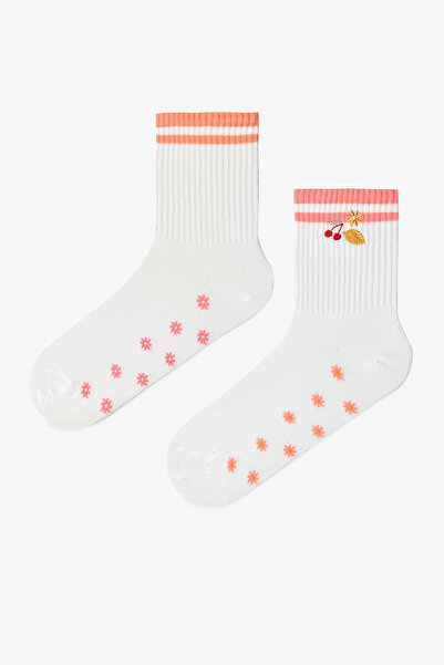 Penti 2 Pairs of Cotton Fruit Embroidered Socks