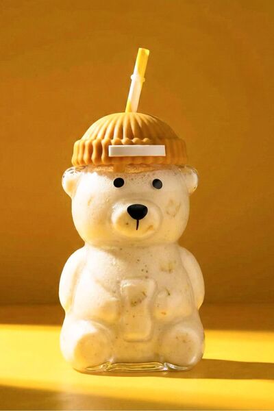 WERONY Capone Barista Borosilicate Glass with Straw, 580 ml