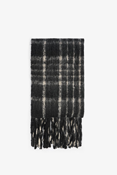 Penti Black Clara Striped Soft Textured Scarf