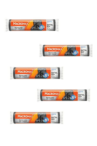 MACROMAX أكياس قمامة كبيرة الحجم، 5 عبوات (10 قطع)، احترافية، متينة، سميكة، ل...
