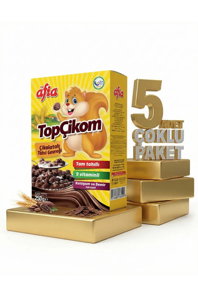 Afia Topçikom Çiko Tahıl Gevreği 5x250 Gr
