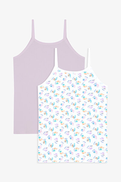 Penti Kız Çocuk Purrmaid Pamuklu Çok Renkli 2'li Atlet