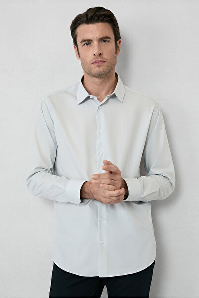 Kiğılı Cămașă clasică din bumbac, cu mânecă lungă, slim fit