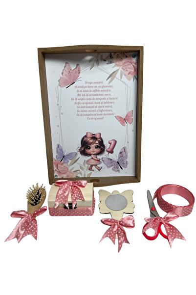 Your Baby Store Set tavita pentru taiere turta la fetite– pudra cu fetita