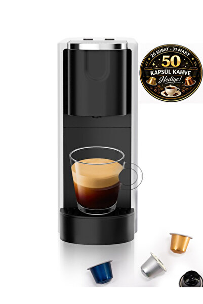 Omnex ماكينة قهوة أوكس-برو إسبريسو بالكبسولات - ضغط 20 بار، لون أبيض