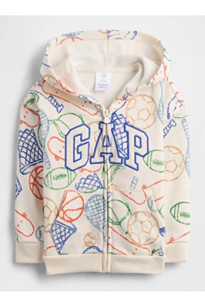 GAP Kids 791647 V-FA NVLTY LOGO FZ ORANGE OCHRE