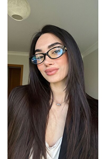 funeyes Siyah GG Aksesuarlı MAvi ışık Korumalı Popüler Model Camı Değişir Gözlük