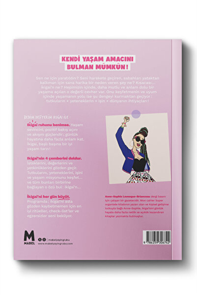 mabel kitap İkigai: Benim Defterim / Anne-Sophie Levesque-Brianceau / / 9786259306742