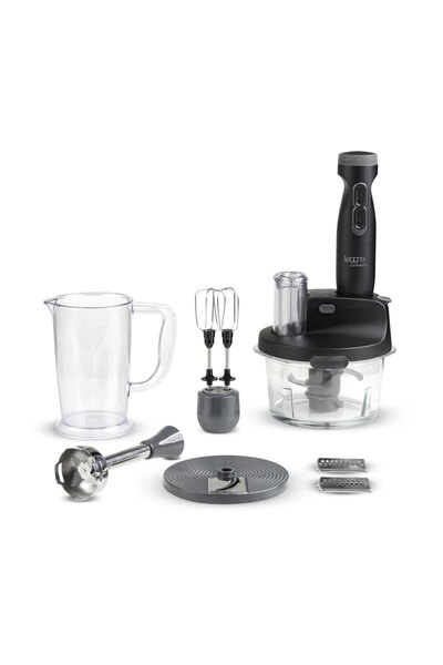 Leggno Gourmet Pro Cam Hazneli Blender Seti Siyah