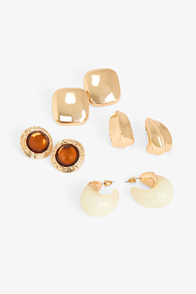 Penti Gold Color Hanna 4-Piece Earring Set