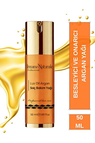 Insane Naturale Lux Oil Argan Saç Bakım Yağı (SAÇ SERUMU) 50 ml