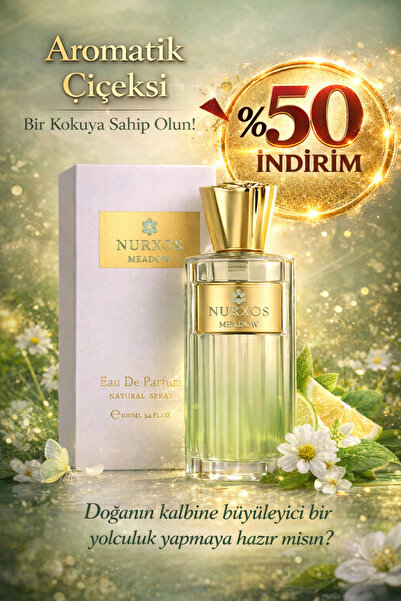 nurxos Meadow EDP 100 ML – Aromatik Çiçeksi Unisex Kalıcı Niş Parfümü - 9848