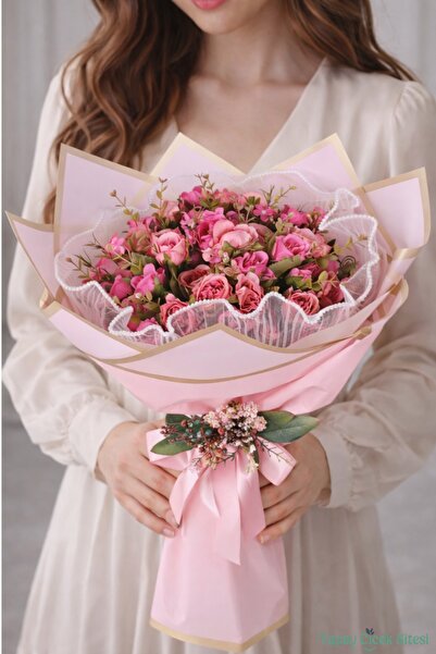 Yapay Çiçek Sitesi Yapay Kız İsteme Çiçeği Özel Gün Buketi Model 20