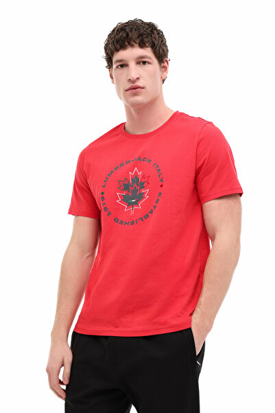 lumberjack Ml Renato 11Itl 1030 6Fx Red Men's Short Sleeve T-Shirt