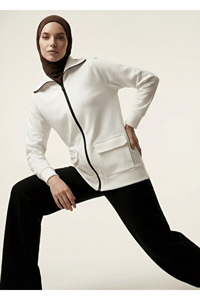 Mayovera Hijab Tracksuit Black Zippered