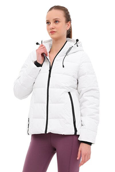 lumberjack Wl Apreski 2Sn31 5Pr White Women's Short Coat