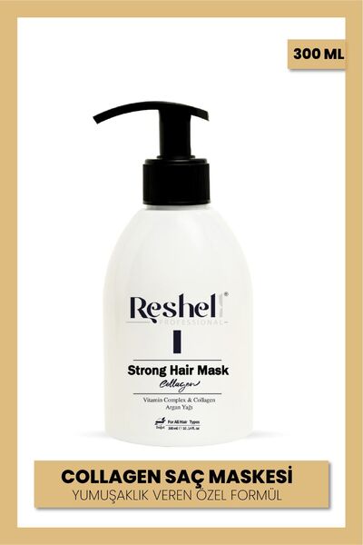 Reshell Kuru Yıpranmış Boyalı Saçlar Için Onarıcı Ve Besleyici Argan Yağlı Ko...