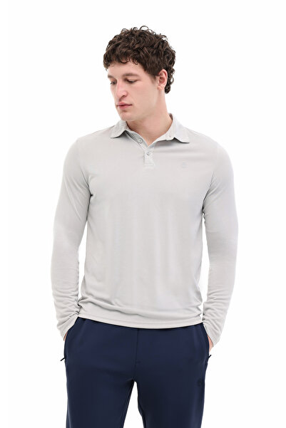lumberjack Mb Samdy 15Esm-02 5Pr Light Gray Men's Long Sleeve T-Shirt
