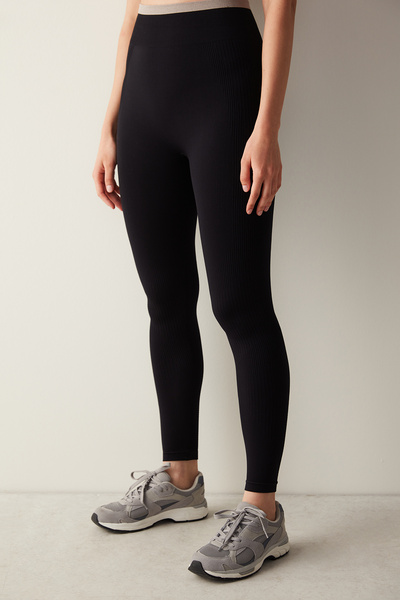 Penti Μαύρο καλσόν χωρίς ραφές αντίθεσης