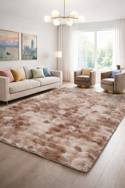 Aden Maya Vibe Tavşan Tüyü Bubble Halı | Bubble Peluş Makinede Yıkanabilir Ka...