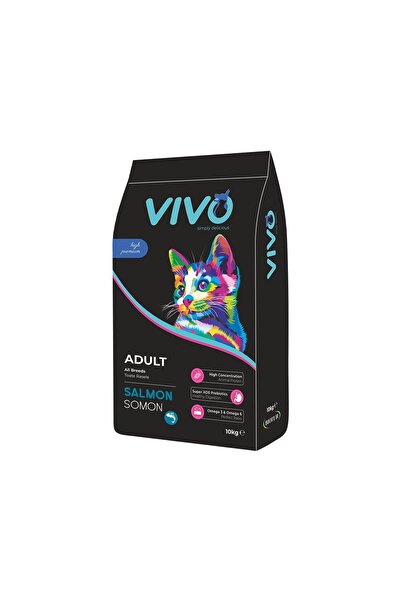 vivo SUPER PREMIUM DRY FOOD FOR ADULT CATS WITH SALMON 10KG