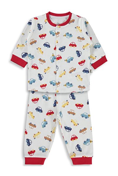 Civil Baby Set de pijamale pentru copii cu imprimeu 6-18 luni - Roșu 6-9 luni