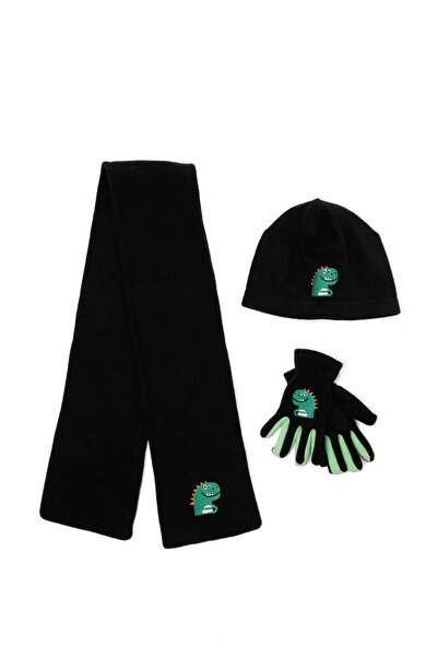 Polaris Pl Dino Set B-5Pr Green Boy's Scarf/Beanie/Gloves