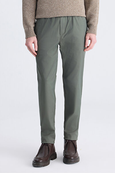 D'S Damat Ds Damat Regular Fit Khaki Dobby Cotton Jogger Pants