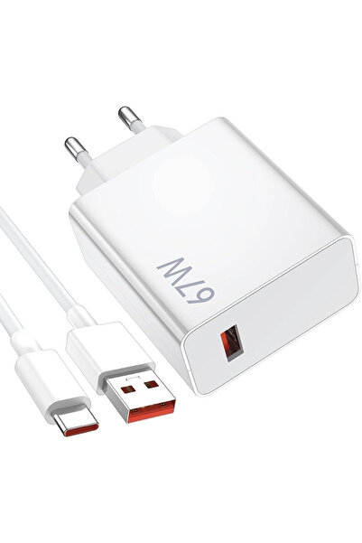 Genel Markalar 67 Watt Hızlı Şarj Seti (TYPE-C)6a Usb Mi Redmi Poco Android U...