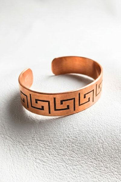OSMANLI GÜMÜŞ Copper Bracelet for Women and Men - Thick Model Handcuff Copper...